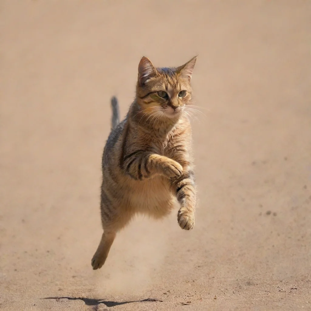 aiartstation art gato volador en el sol confident engaging wow 3