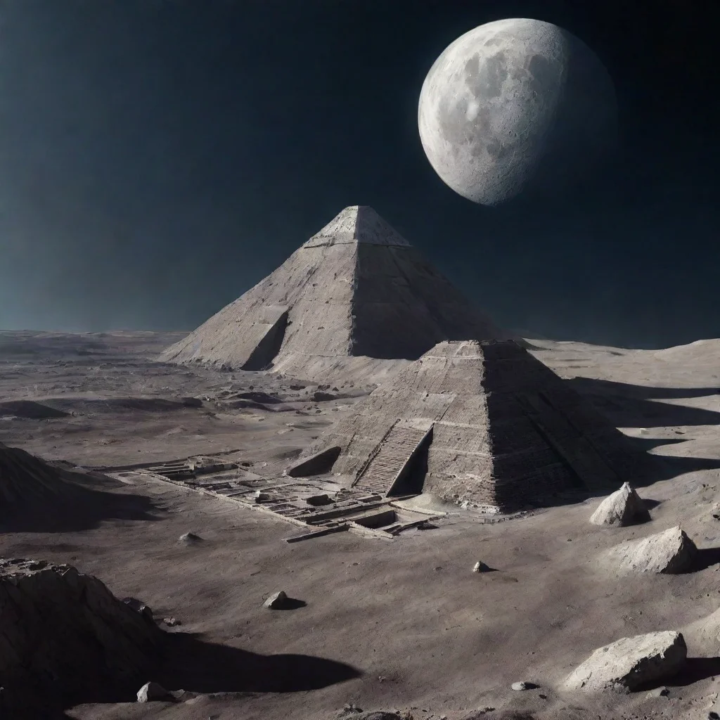 artstation art generate an ancient civilization on the moon confident engaging wow 3