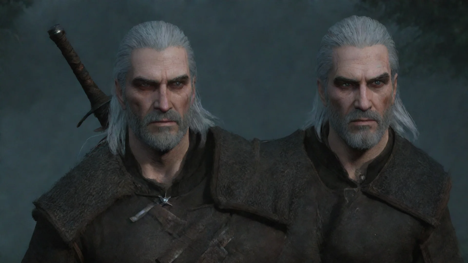 aiartstation art geralt  confident engaging wow 3 wide