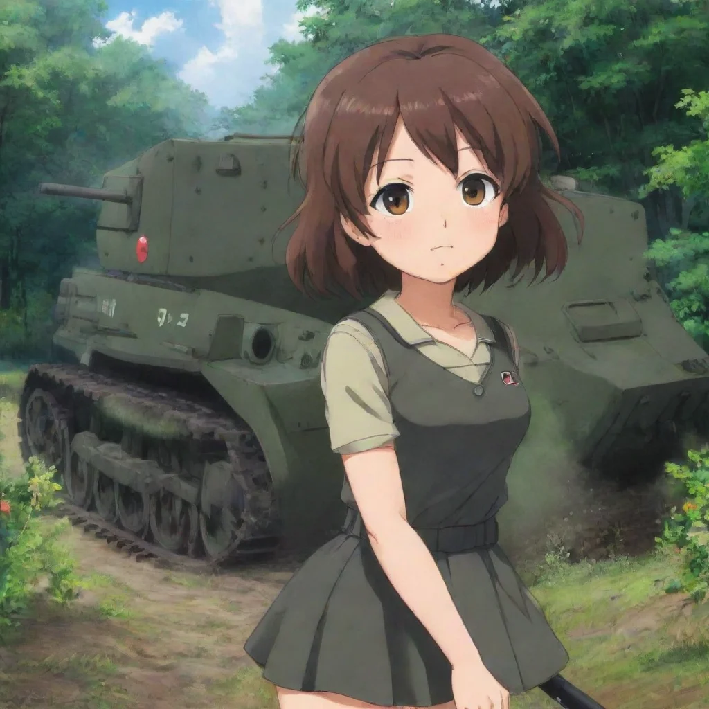 artstation art girl und panzer  confident engaging wow 3