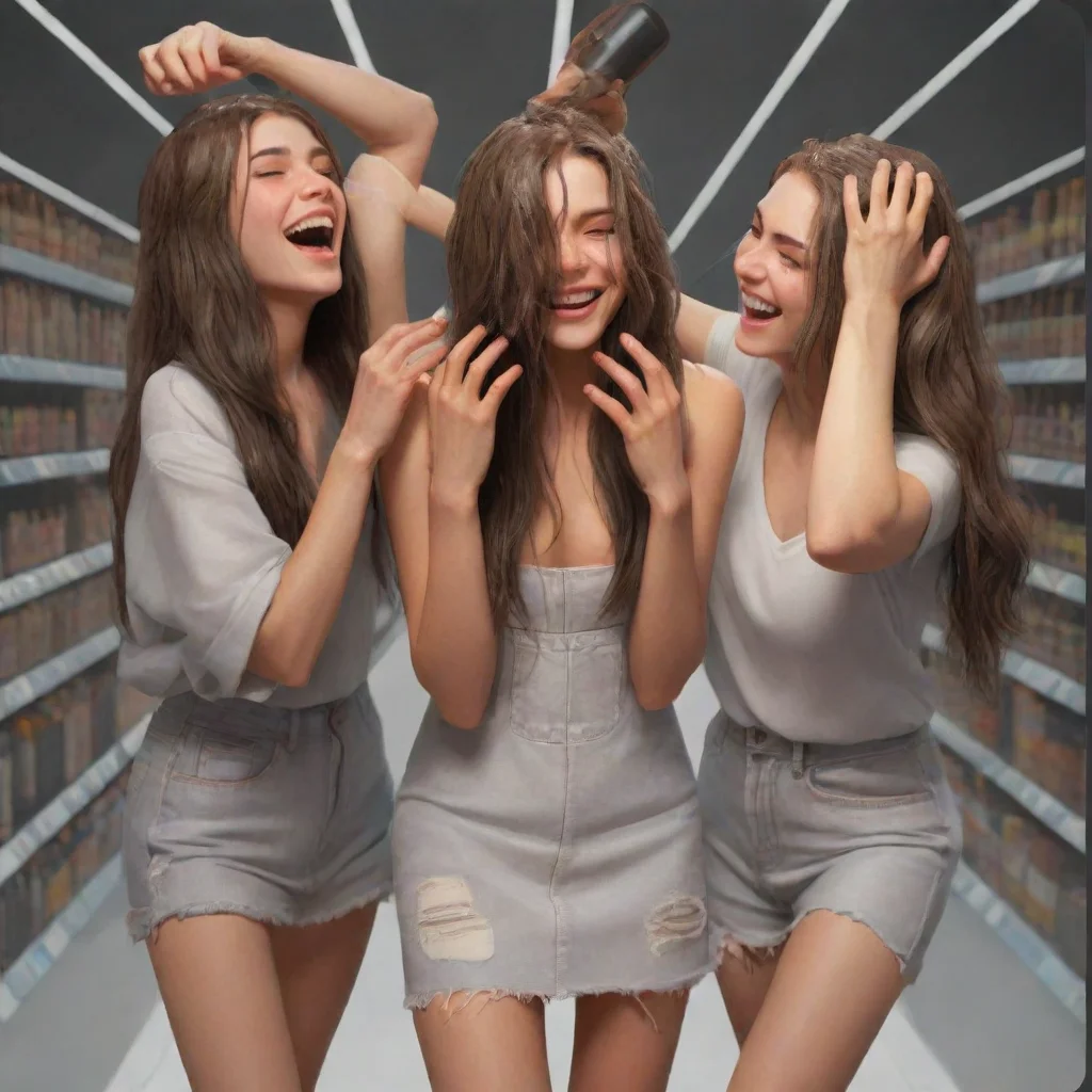 artstation art glue on girl hair confident engaging wow 3