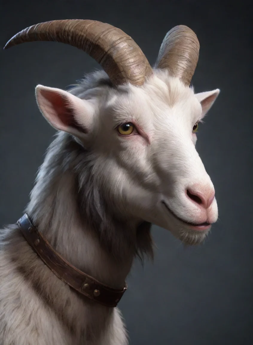 aiartstation art goat with sideburns epic artstation dslr confident engaging wow 3 portrait43
