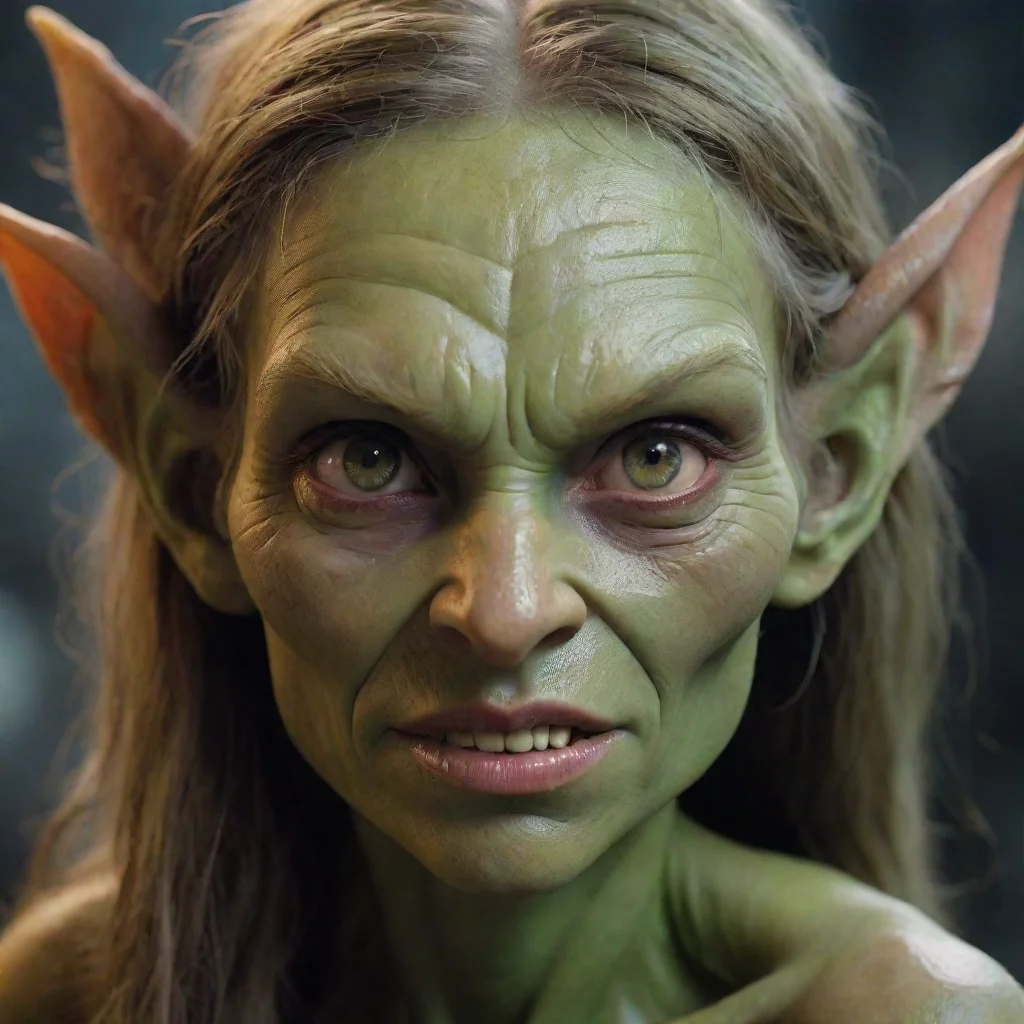 artstation art goblin woman with a beautiful face confident engaging wow 3