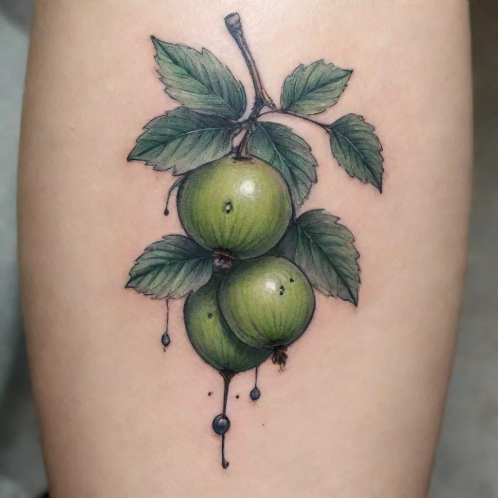 artstation art gooseberry fine line tattoo confident engaging wow 3