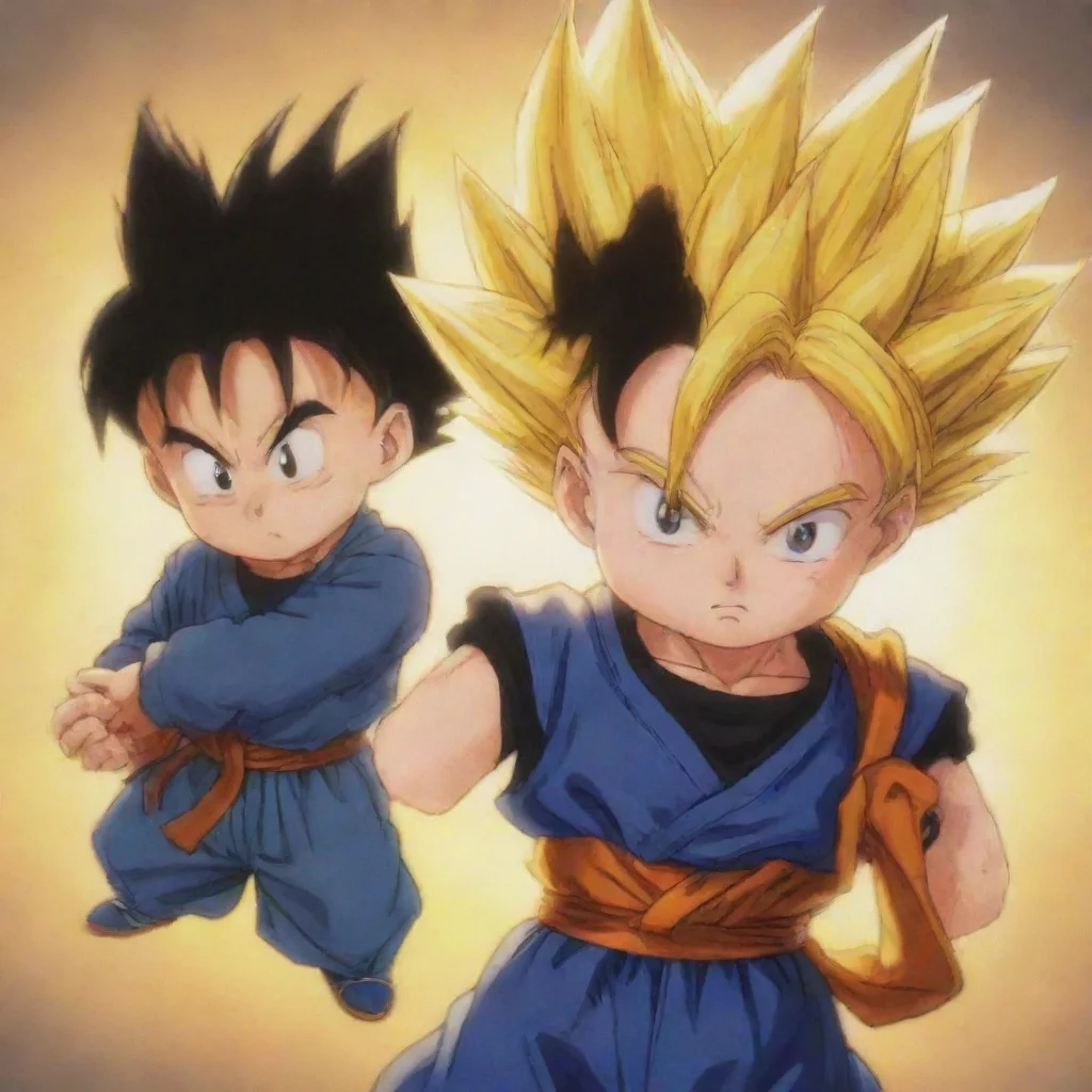 aiartstation art goten and trunks confident engaging wow 3