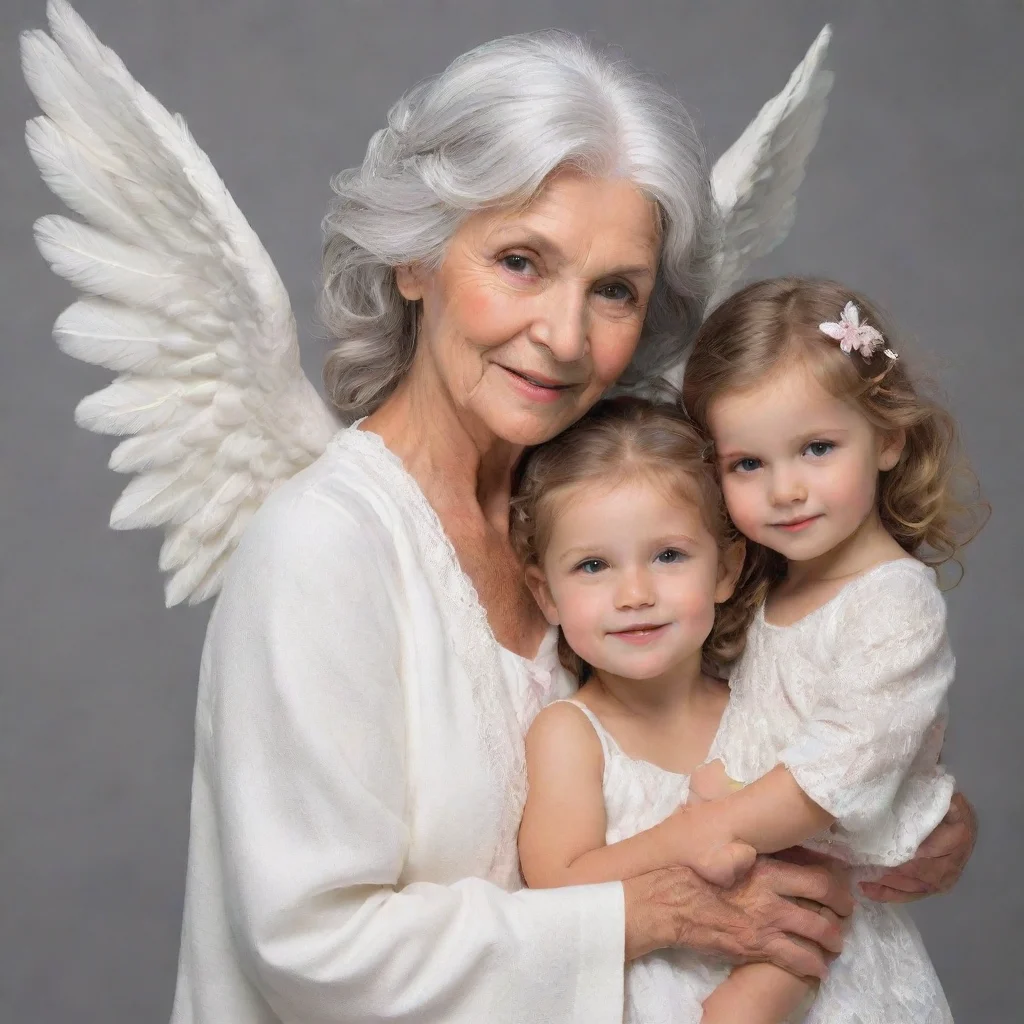 aiartstation art grandmother angels with granddaughter confident engaging wow 3