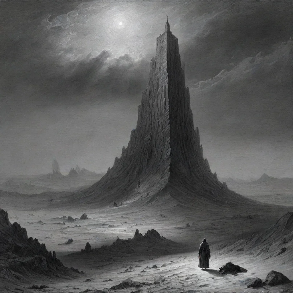 aiartstation art gustave dore tower desert confident engaging wow 3