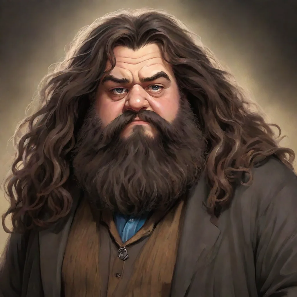 aiartstation art hagrid harry potter anime ghibli hd epic portrait art confident engaging wow 3