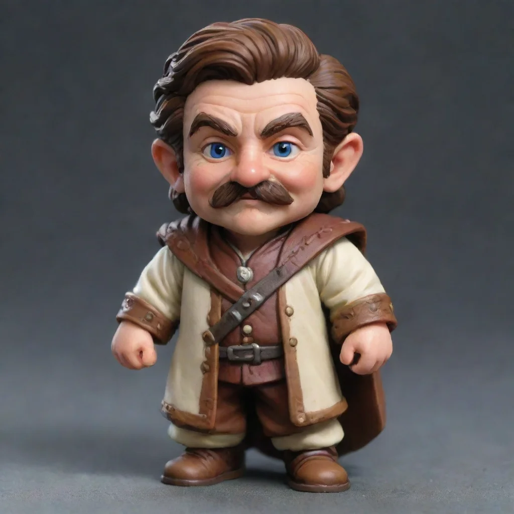 artstation art halfling cleric with moustache confident engaging wow 3