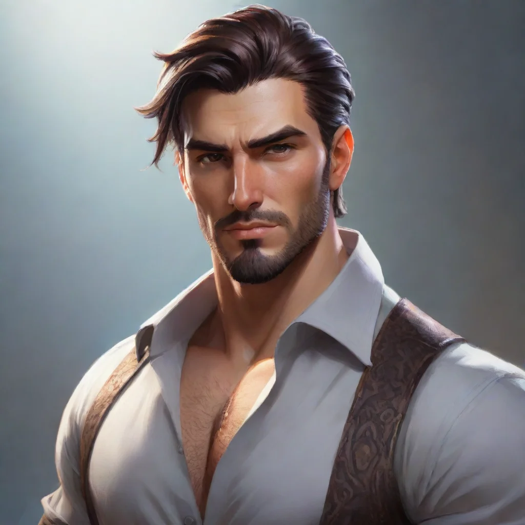 aiartstation art handsome man confident engaging wow 3