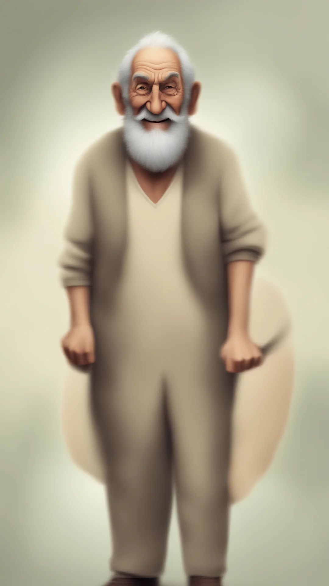 aiartstation art happy and strong old man   vector illustration confident engaging wow 3 tall