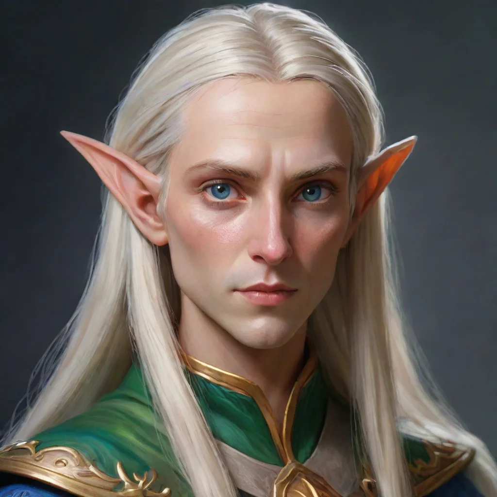aiartstation art high elf portrait confident engaging wow 3