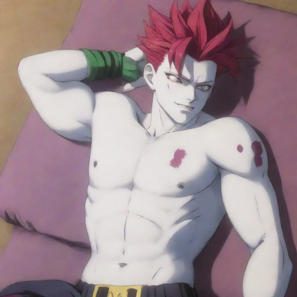 aiartstation art hisoka morow laying back confident engaging wow 3