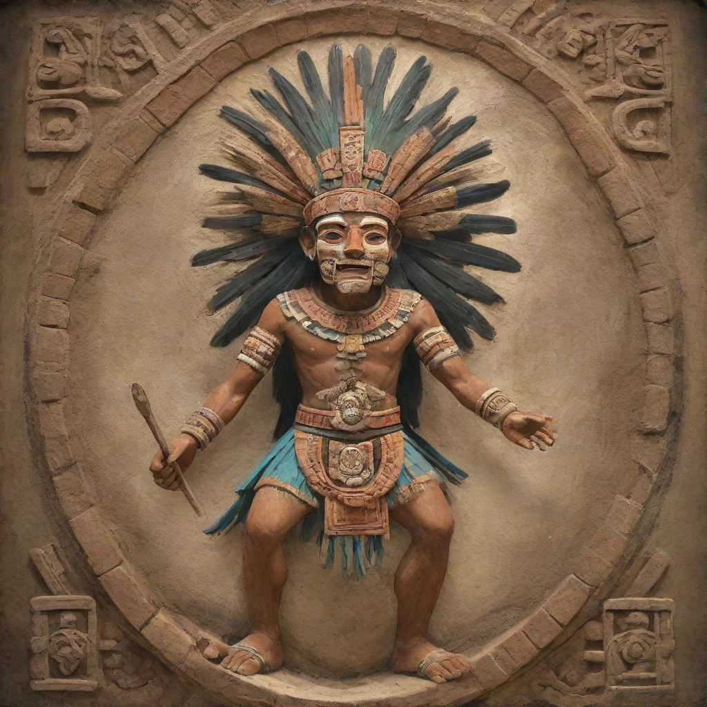 artstation art huitizilopochtli aztec god confident engaging wow 3