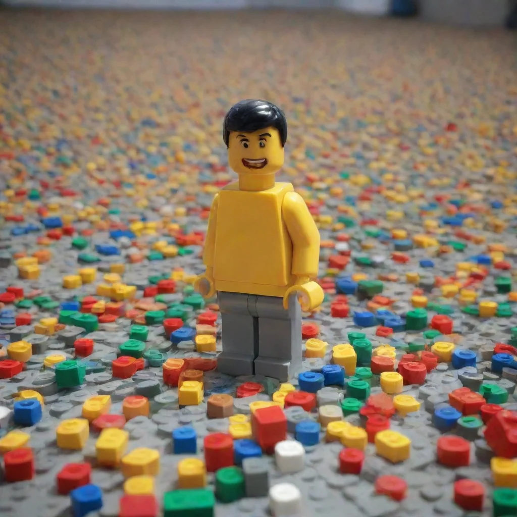 artstation art human in lego world confident engaging wow 3