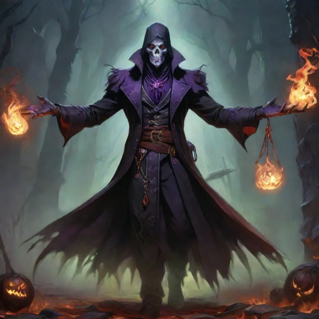 aiartstation art human pact of the fiend warlock confident engaging wow 3