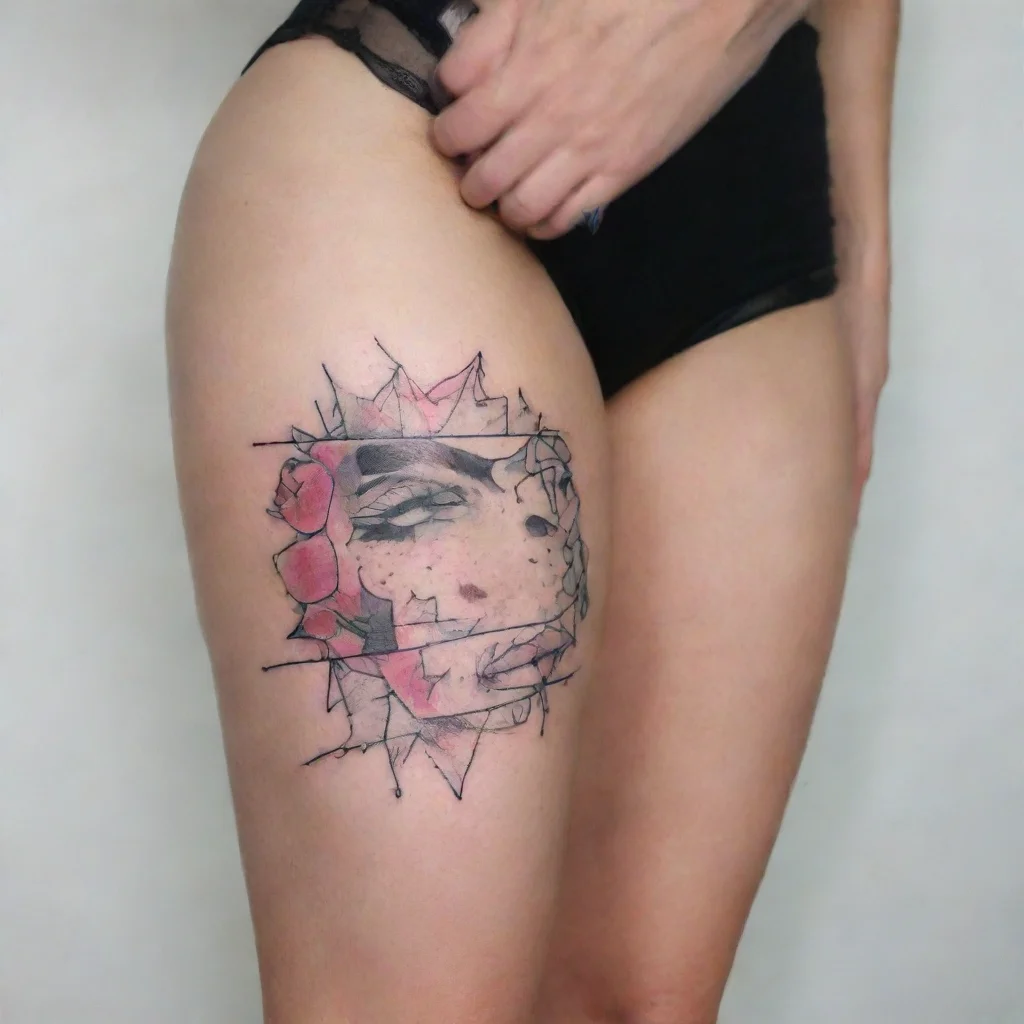 artstation art i like girls fine line tattoo confident engaging wow 3