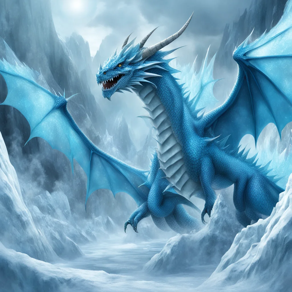 aiartstation art ice dragons  confident engaging wow 3