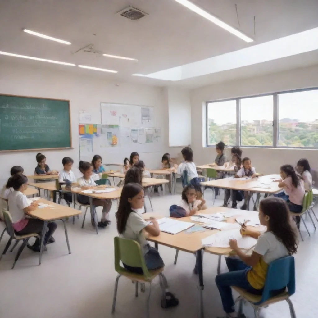 aiartstation art imagens de escola futurista com uso de ia confident engaging wow 3