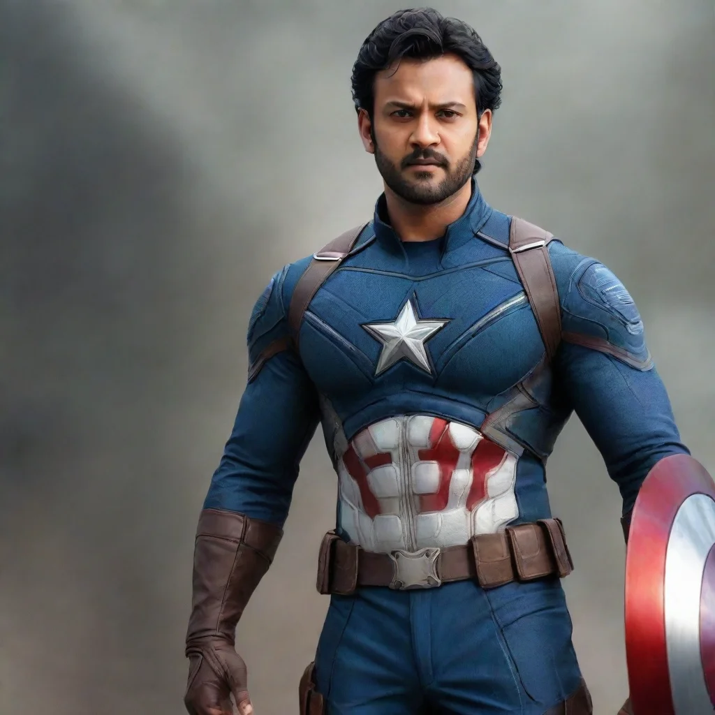 aiartstation art imagine prabhas as captain america confident engaging wow 3