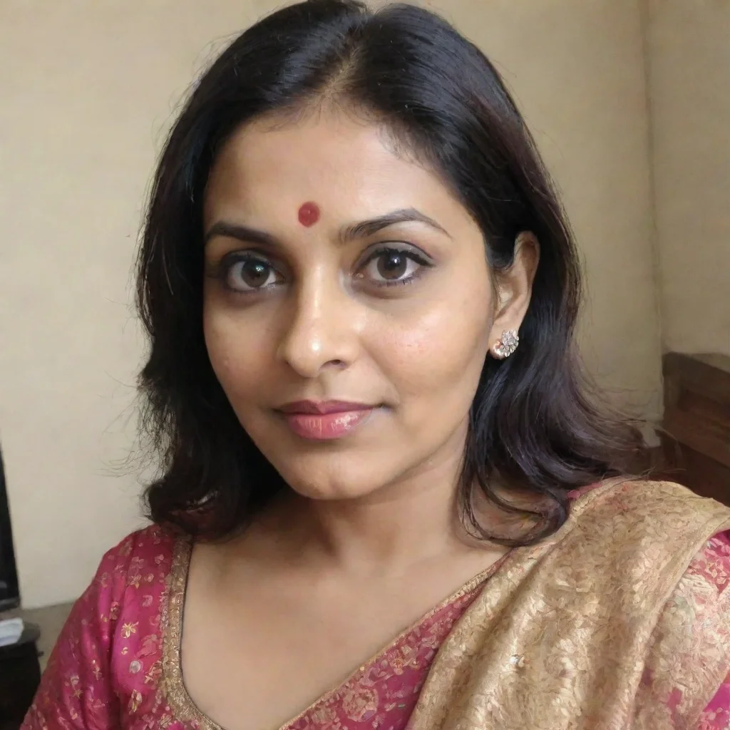 aiartstation art indian aunty confident engaging wow 3