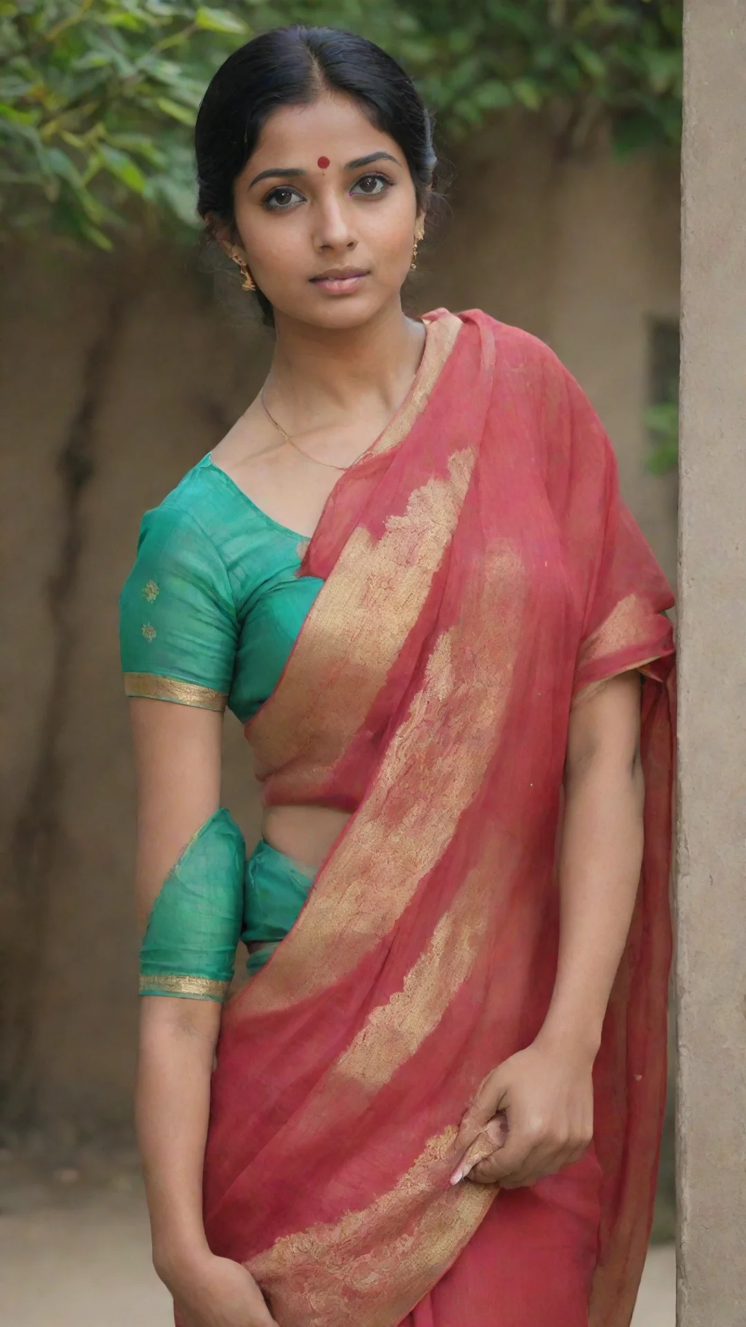 aiartstation art indian woman in saree confident engaging wow 3 tall