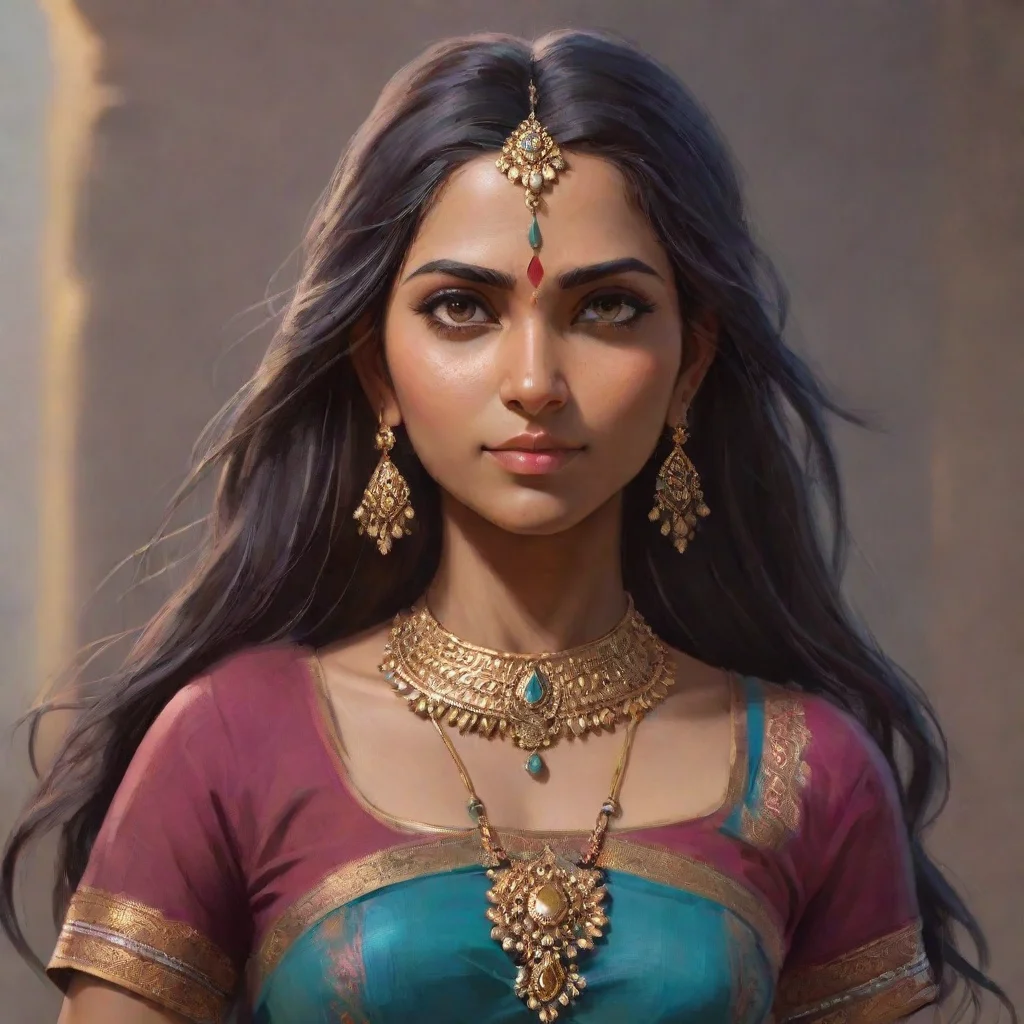 aiartstation art indian women  confident engaging wow 3