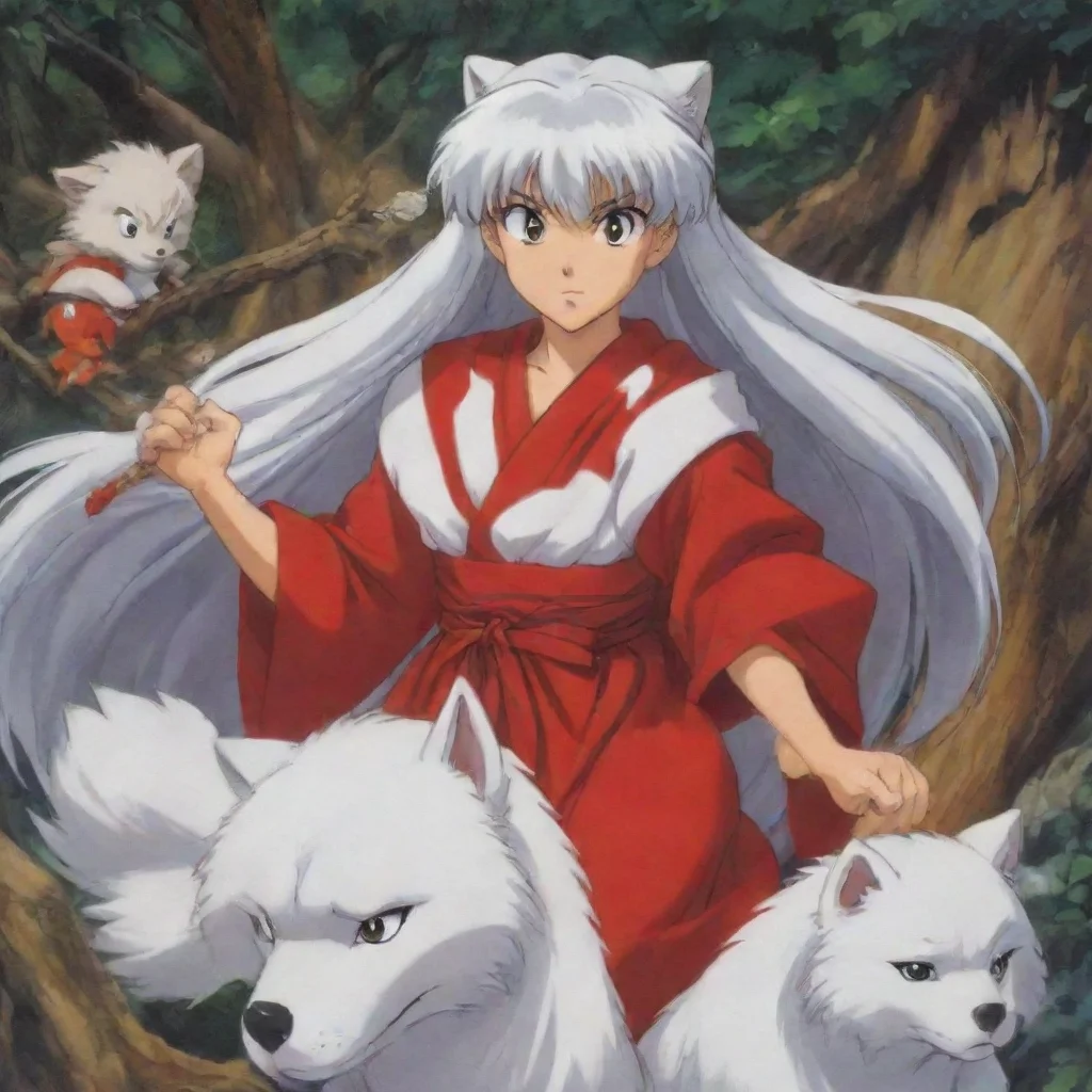 artstation art inuyasha  confident engaging wow 3