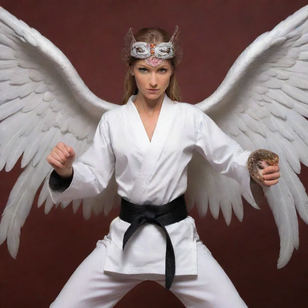 aiartstation art iron snake karate angel confident engaging wow 3