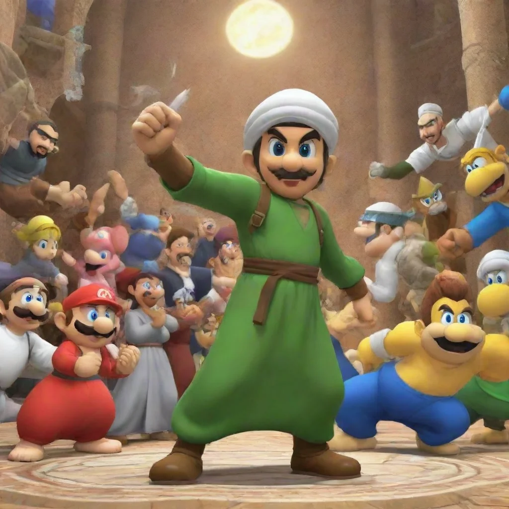 aiartstation art islamic super smash bros 64 confident engaging wow 3