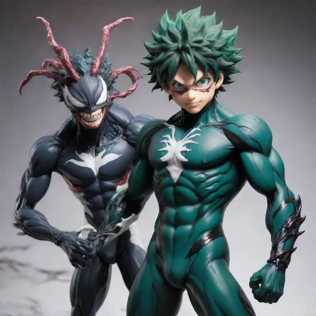 artstation art izuku midoriya with antivenom sybiote confident engaging wow 3