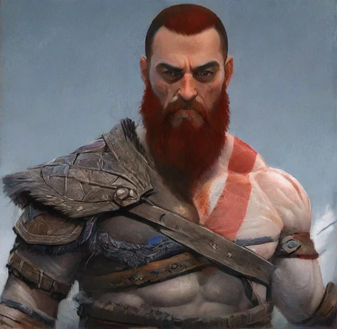 aiartstation art jack dorsey in god of war epic warrior hd confident engaging wow 3