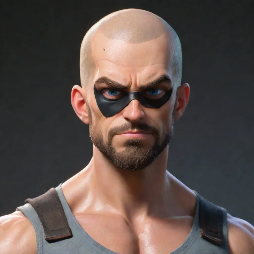 aiartstation art jack dorsey shaved bald hair beard eye patch ripped he man style anime hd epic artstation confident engaging wow 3