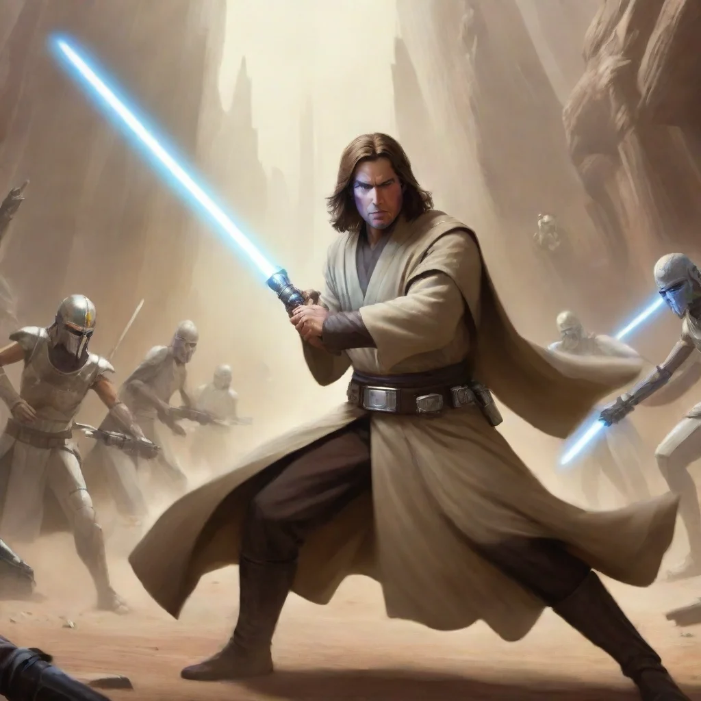 aiartstation art jedi guardian leading a battle confident engaging wow 3