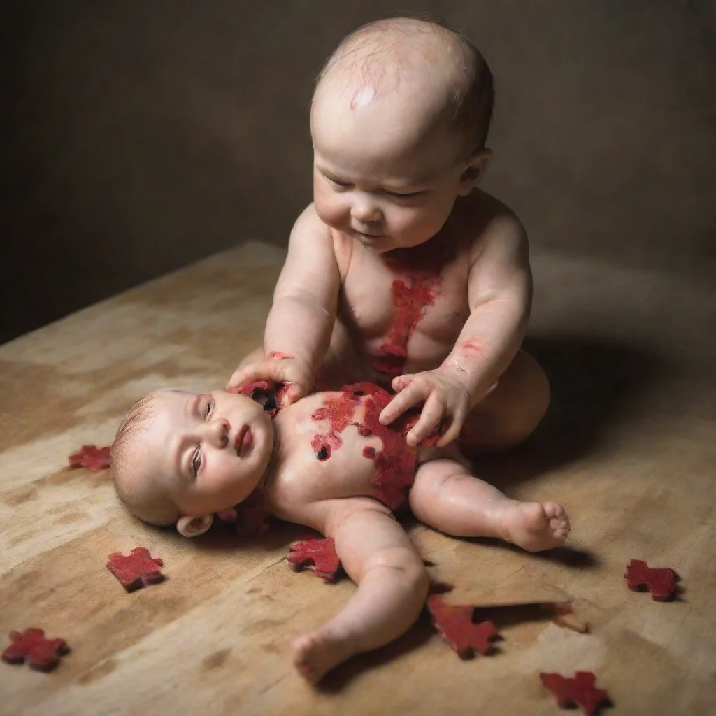 artstation art jigsaw torturing a newborn baby confident engaging wow 3