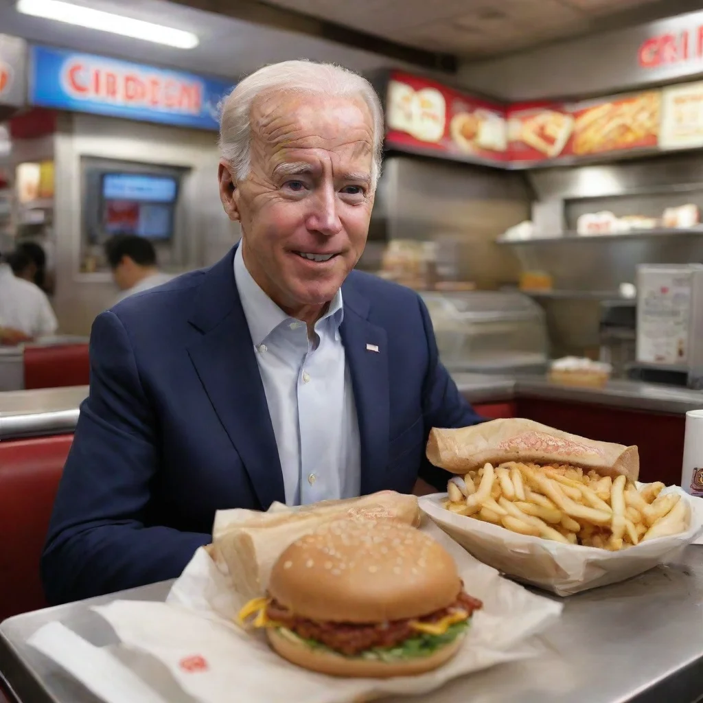 aiartstation art joe biden cctv hb fast food confident engaging wow 3