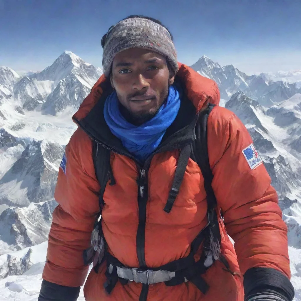 aiartstation art johnny somali on top of mount everest  confident engaging wow 3