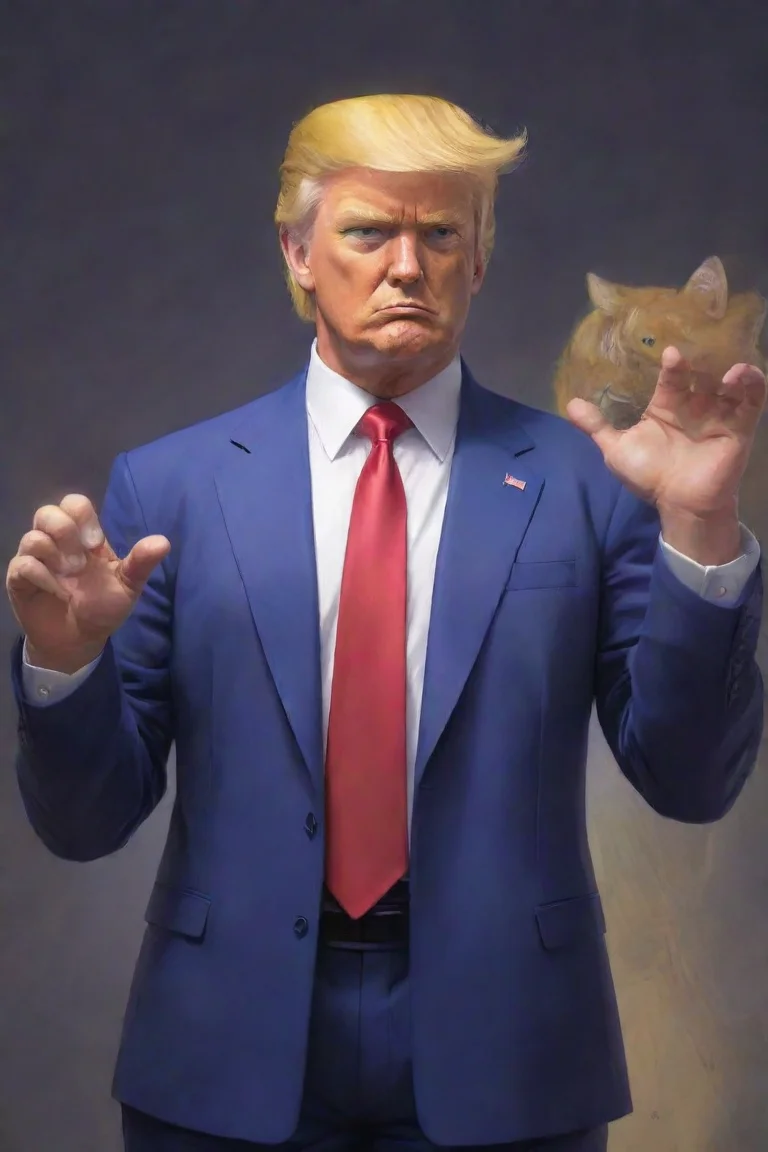 aiartstation art jojo bizarre adventure donald trump confident engaging wow 3 portrait