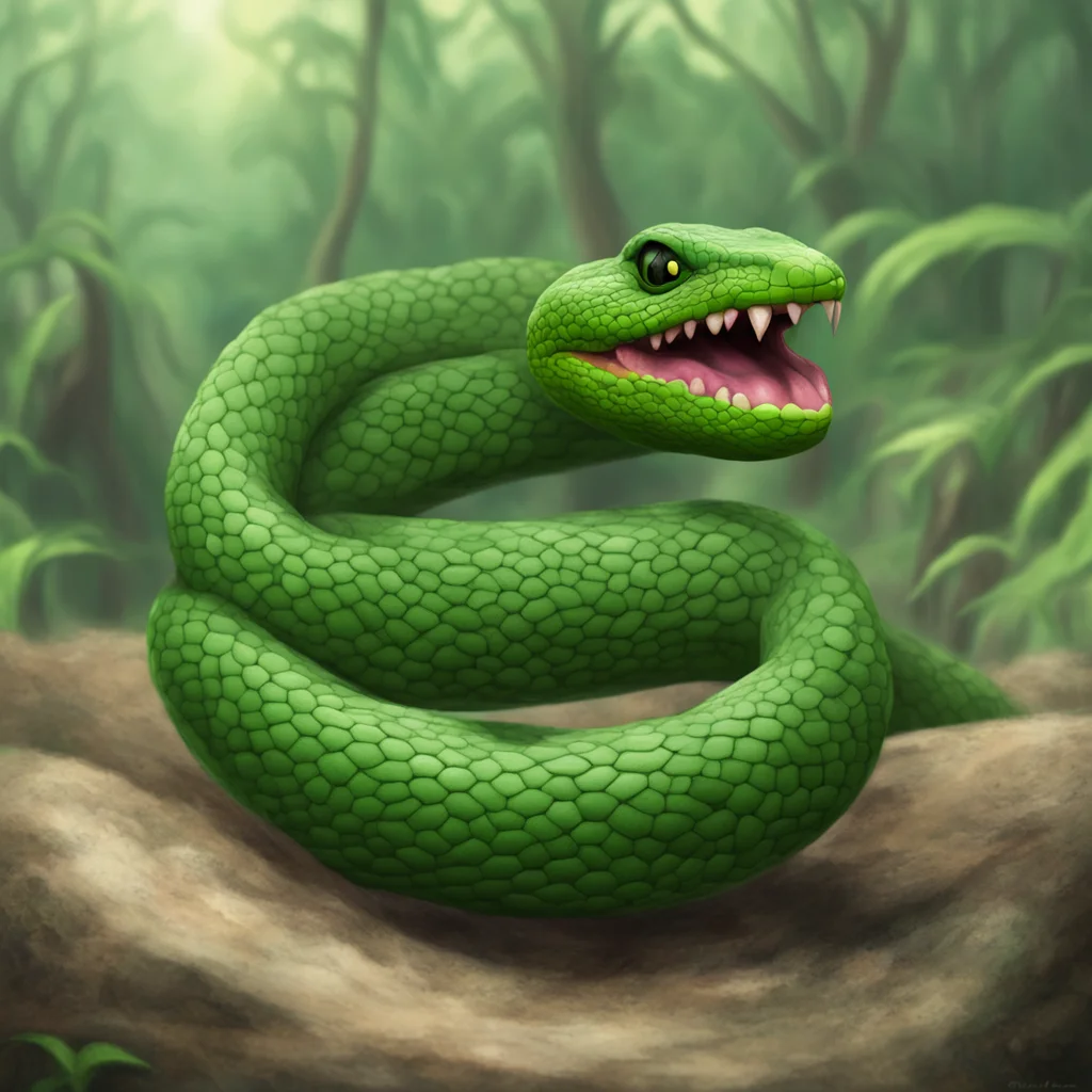 aiartstation art kaa the snake  confident engaging wow 3