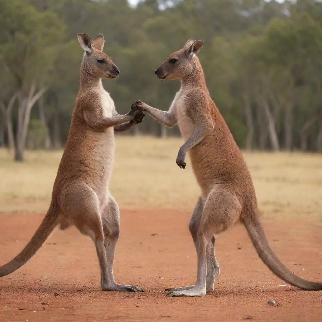 aiartstation art kangaroo boxing fight confident engaging wow 3