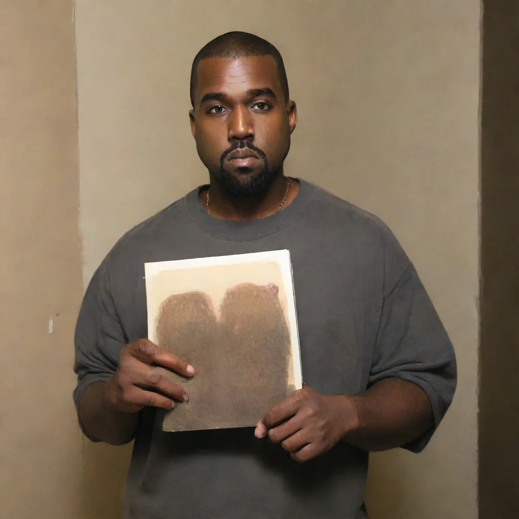 aiartstation art kanye holding new album confident engaging wow 3
