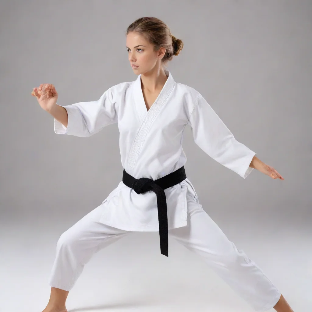aiartstation art karate female confident engaging wow 3