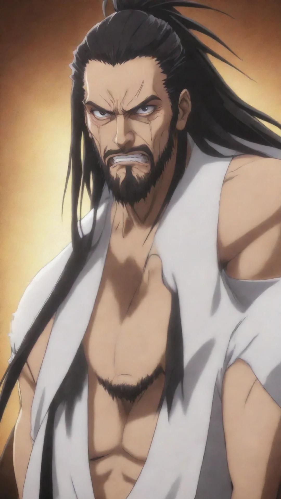 artstation art kenpachi zaraki confident engaging wow 3 tall