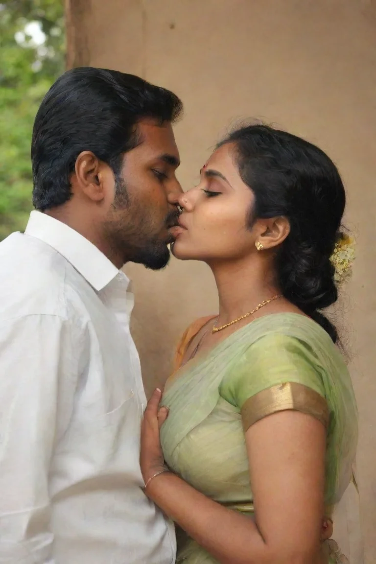 aiartstation art kerala couple kissing confident engaging wow 3 portrait