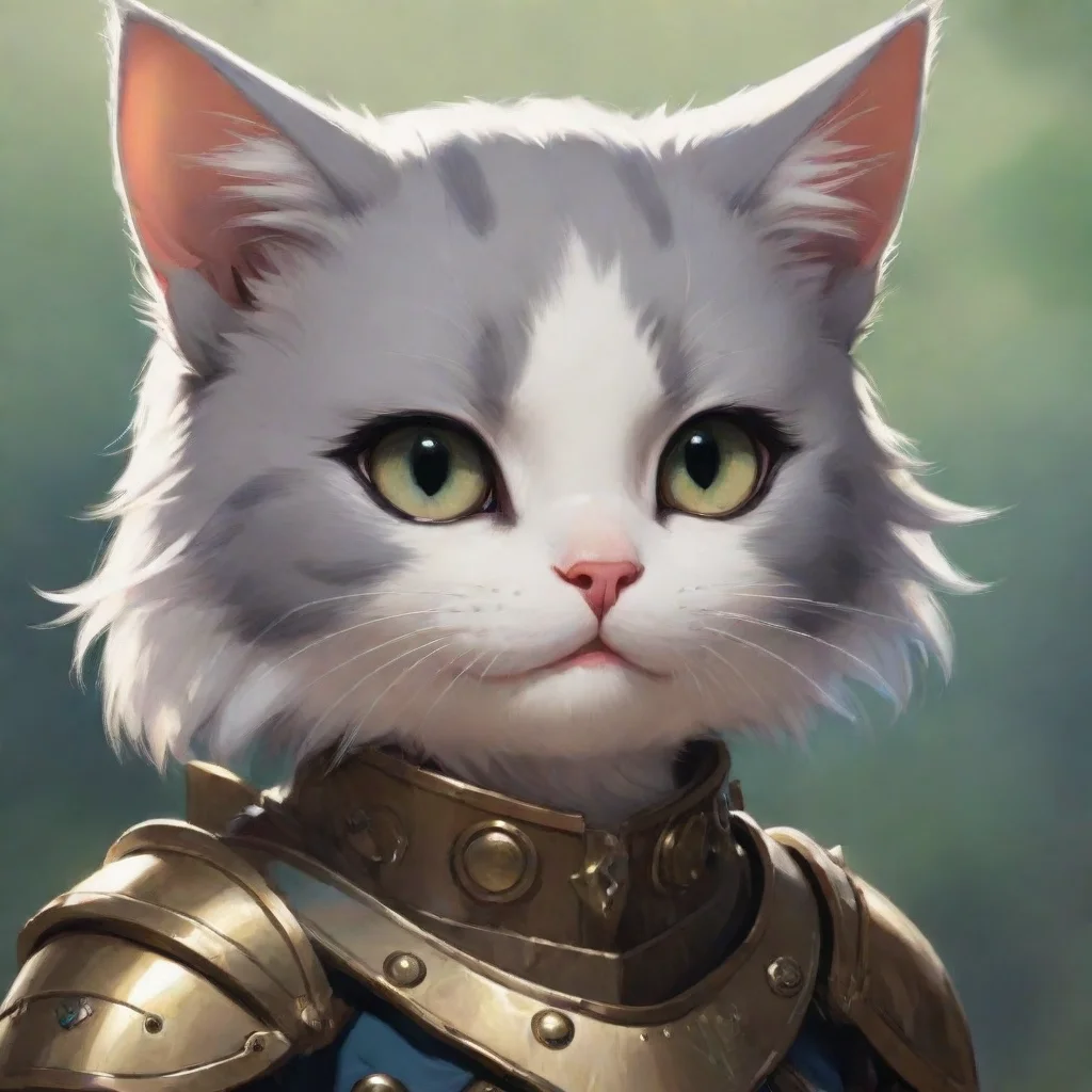 artstation art kitten cute armoured adorned aesthetic artstation anime ghibli hd epic portrait art confident engaging wow 3