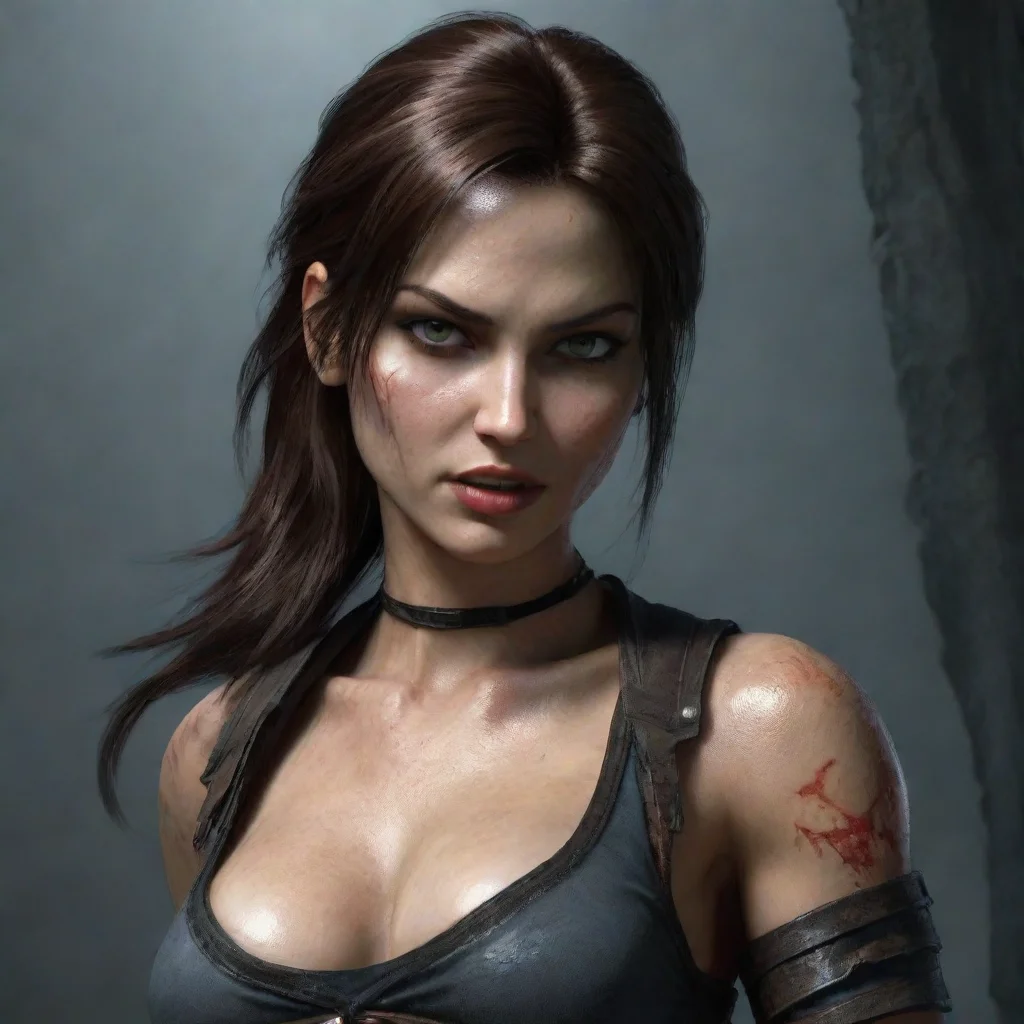 aiartstation art lara croft as a vampire confident engaging wow 3