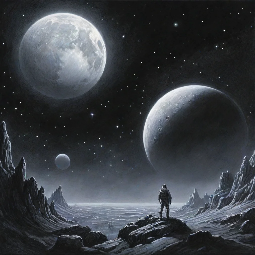 aiartstation art larry elmore planet night sky stars ink artwork confident engaging wow 3