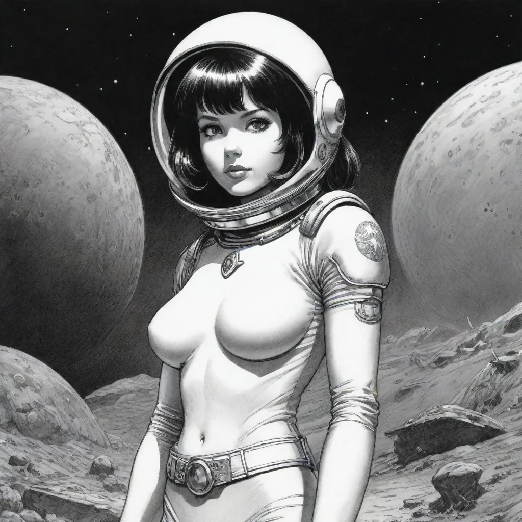 aiartstation art larry elmore spacegirl ink confident engaging wow 3