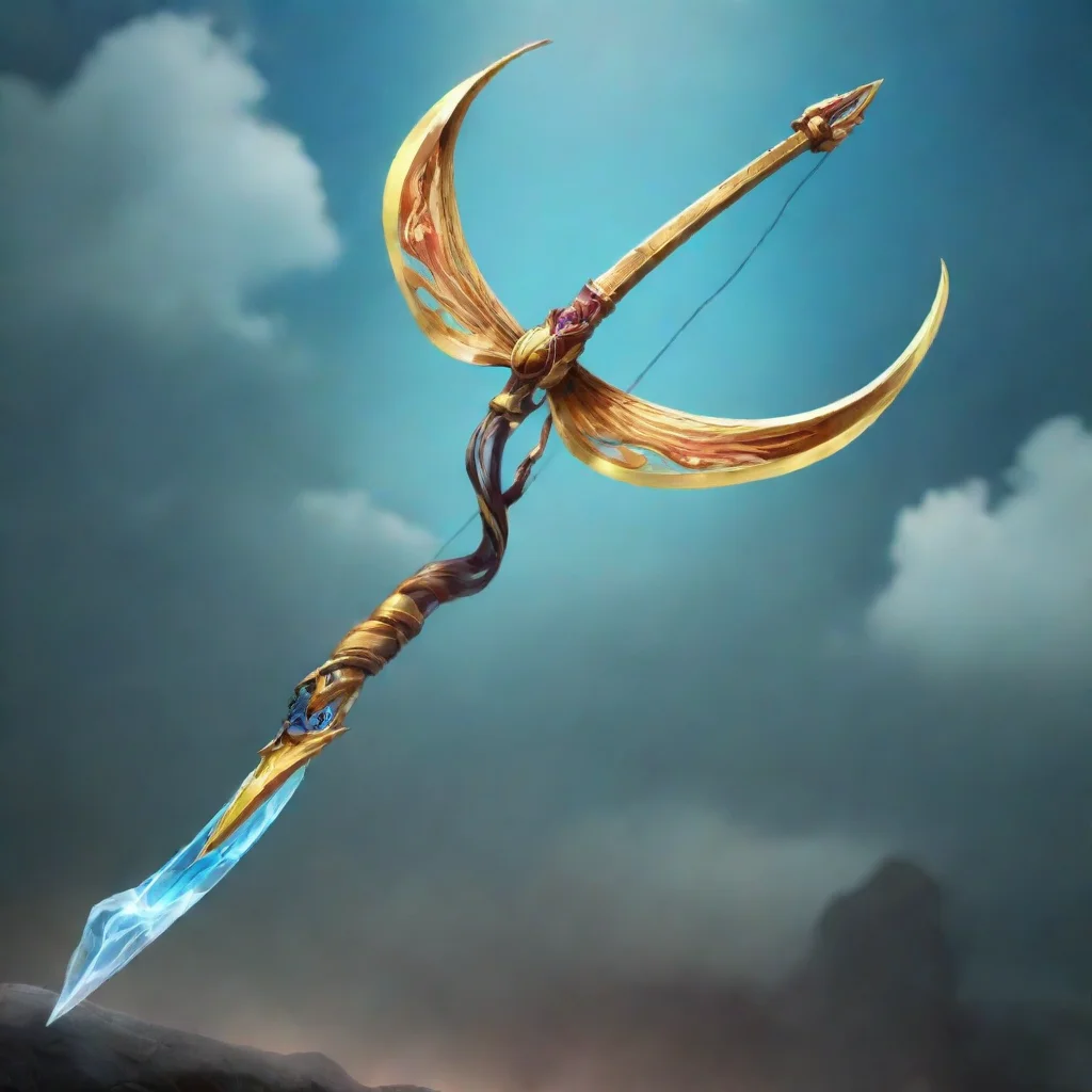 artstation art legendary bow that imbued of power of wind god confident engaging wow 3