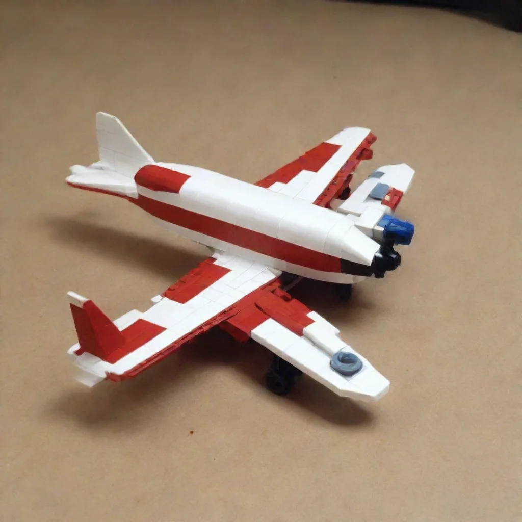aiartstation art lego airplane confident engaging wow 3